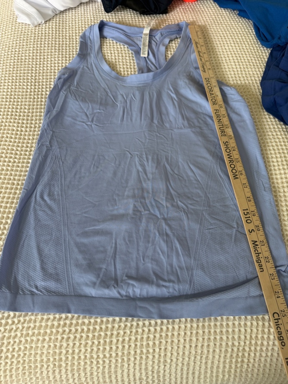 Athleta Periwinkle Racerback Muscle Tank
